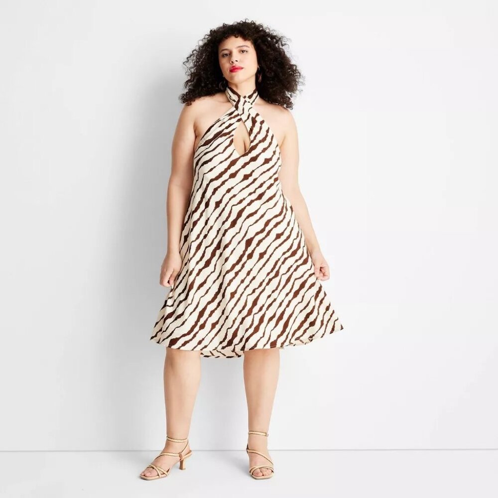 NWT Criss-Cross Mini Dress XXL Future Collective with Jenee Naylor